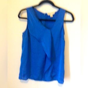Michael Kors Sleeveless Blouse with Ruffle in Size XS